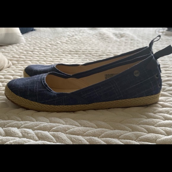 UGG Shoes - NWOT UGG flats in denim blue women’s size 9.5